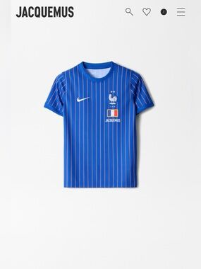 NWT Nike Jacquemus France FFF Soccer Jersey Top World Cup TEENS XL=WOMEN XS/S